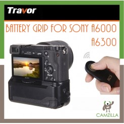Travor BG-3DIR Vertical Battery Grip Holder for sony a6000 a6300